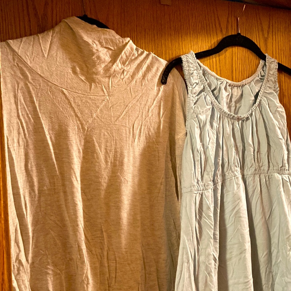 Maternity sleepwear combo-  sleep dress and long sleeve shirt